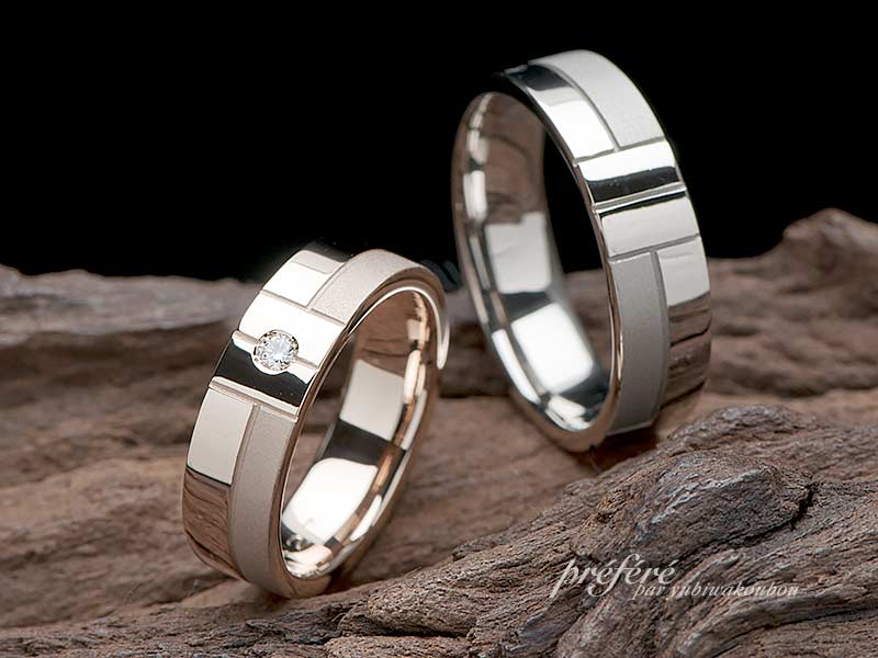 結婚指輪はオーダーでＬＯＶＥなお二人のイニシャルデザイン