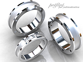 結婚指輪（マリッジリング）はスタイリッシュなデザインでオーダーメイド