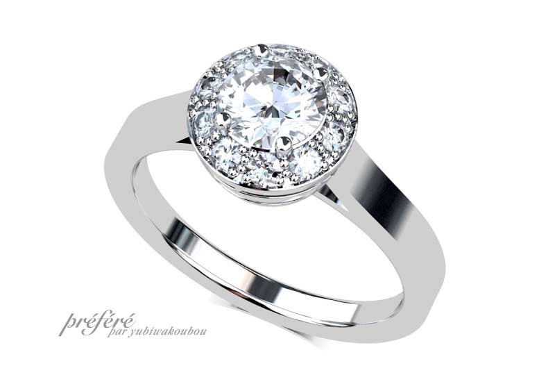 サプライズ婚約指輪はダイヤモンドをプレゼント