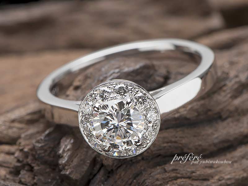 サプライズ婚約指輪はダイヤモンドをプレゼント