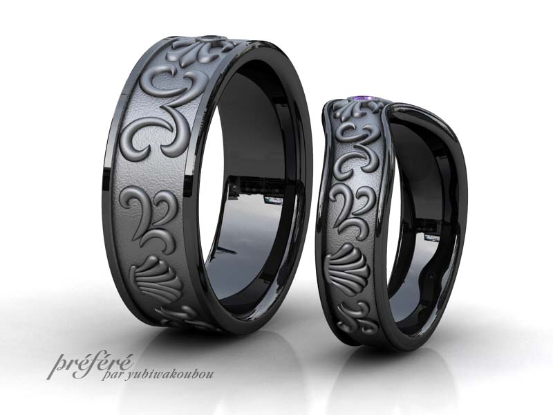 ブラック結婚指輪はオーダー