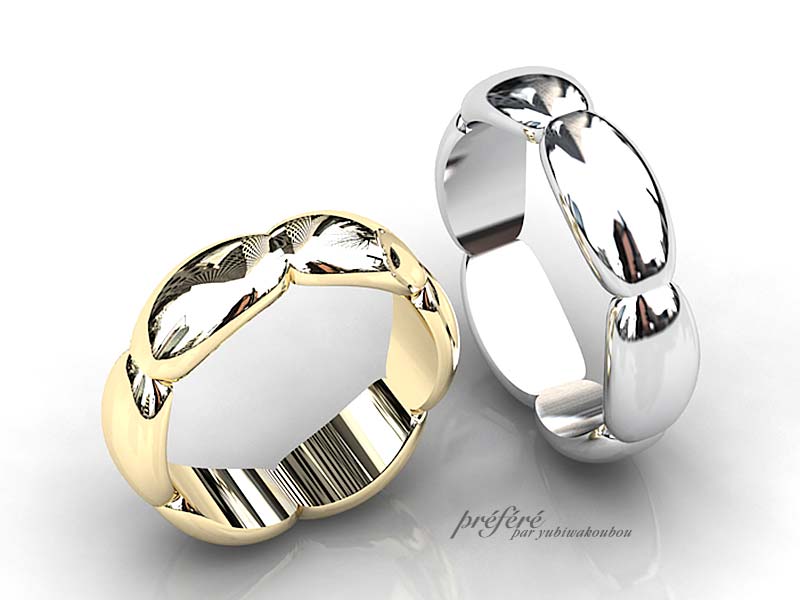 個性的なデザインの結婚指輪はオーダー