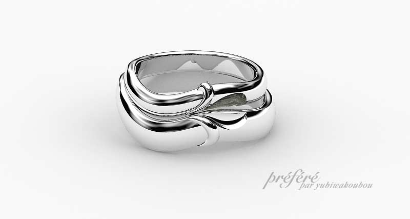 結婚指輪はオーダーメイドで婚約指輪とセット出来るリング　CG