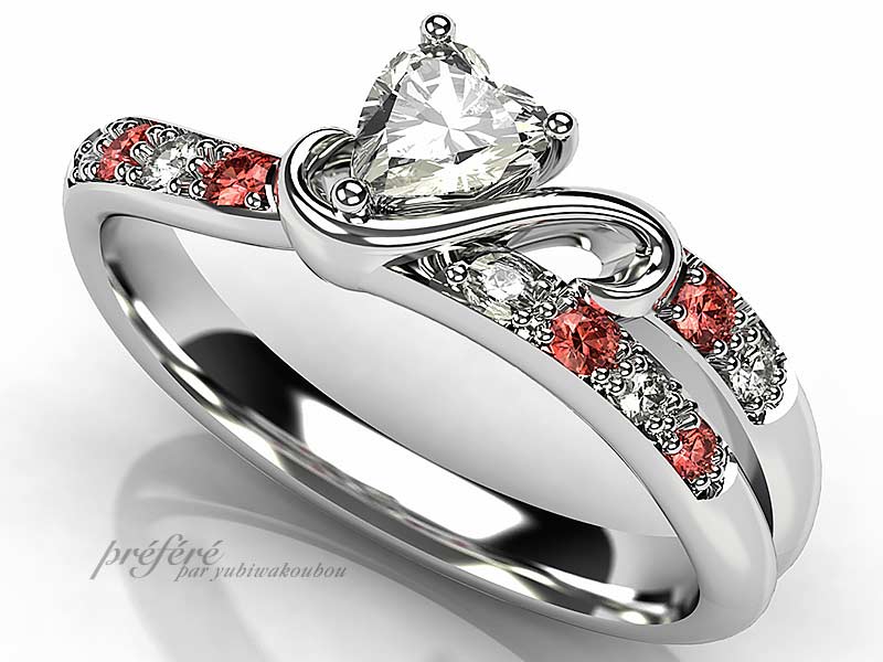 クリスマスイブにはプロポーズと共にオーダーメイドの婚約指輪 CG