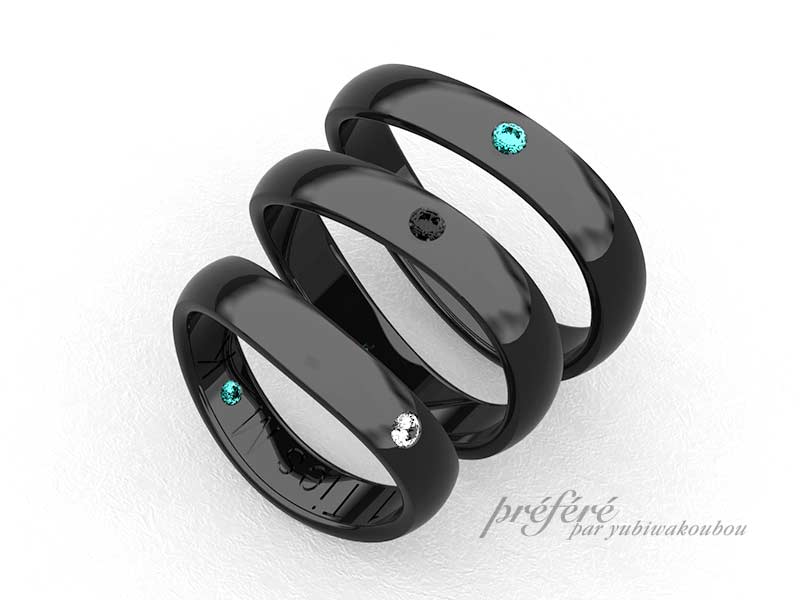 黒い結婚指輪を探して、絆のリングをお創りします