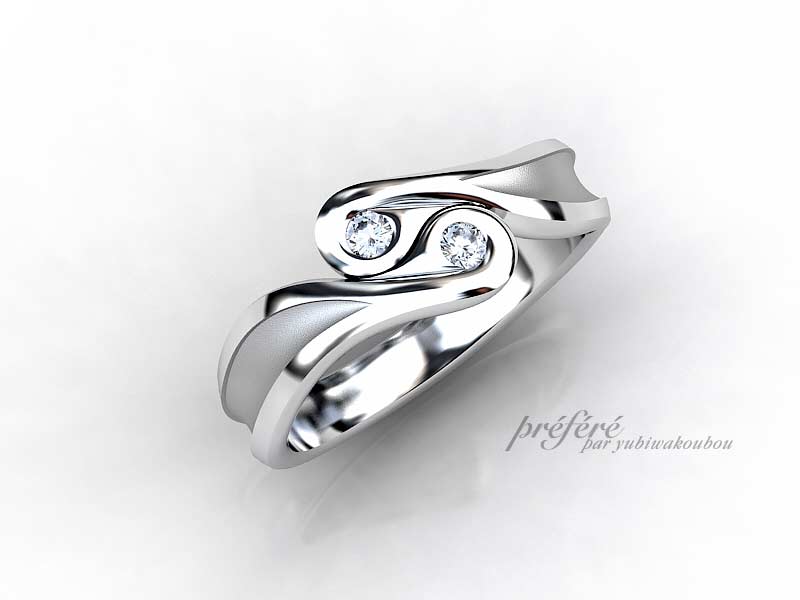 結婚10周年の指輪はご主人様のデザインでオーダーメイド