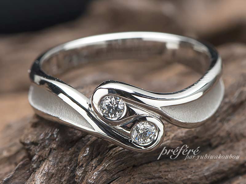 結婚10周年の指輪はご主人様のデザインでオーダーメイド