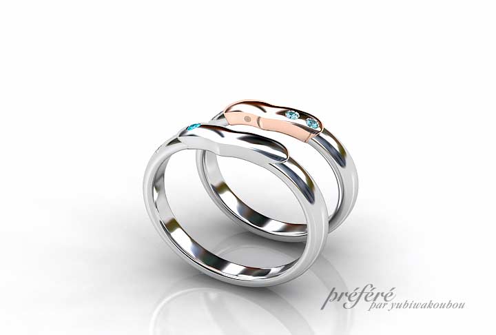 婚約指輪とセットで着ける結婚指輪のオーダーメイド