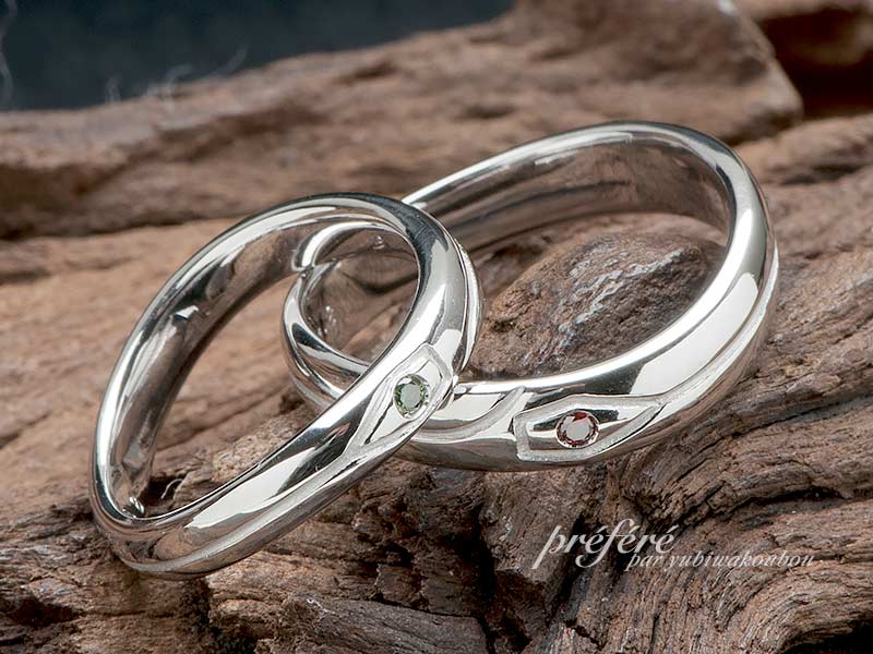 オーダーメイドの結婚指輪は縄跳びをモチーフ