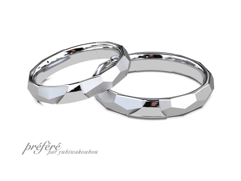 結婚指輪は富士山のイメージCG