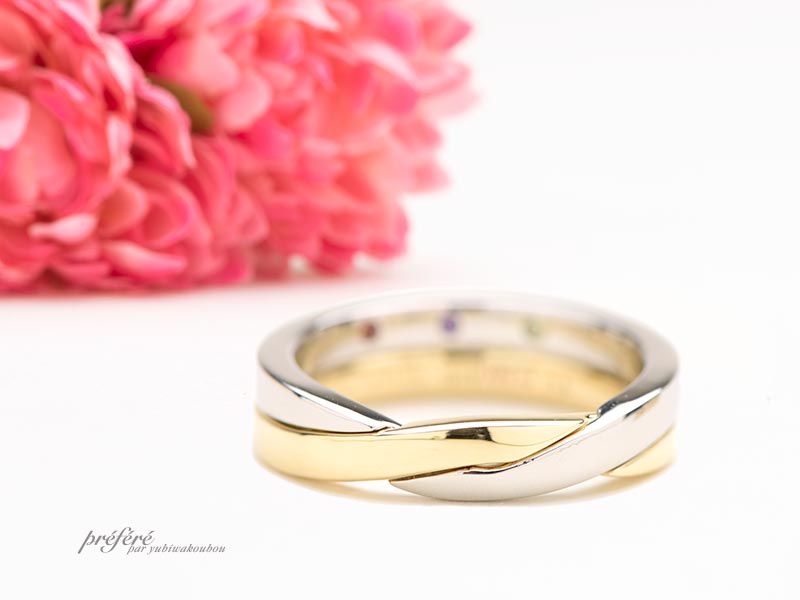 結婚指輪としてのギメルリング。オーダーメイドの事例をご紹介