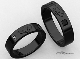 マリッジリング（結婚指輪）　オーダーメイド ブラックリング