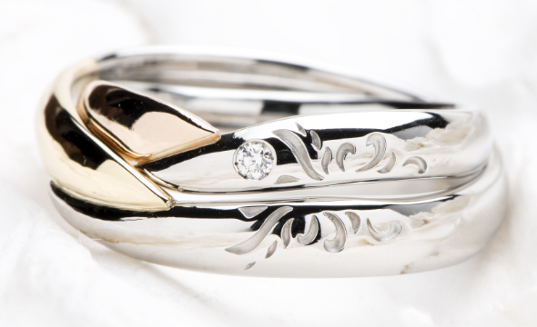ペアリングのオーダーメイド結婚指輪の画像
