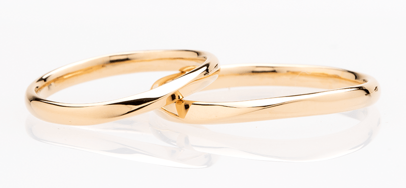 イエローゴールド素材のお得な結婚指輪