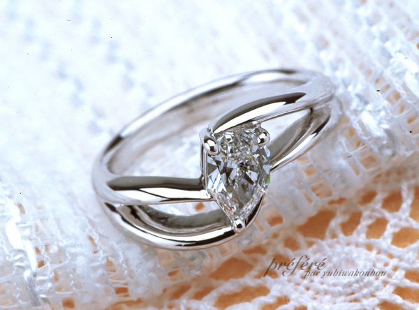 エンプレスカットのダイヤで婚約指輪をオーダーメイド