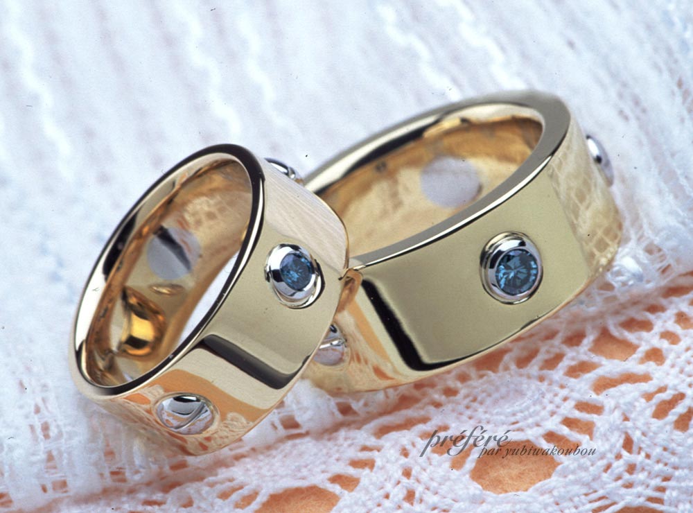 ゴールドのマリッジリング（結婚指輪）はオーダーメイド