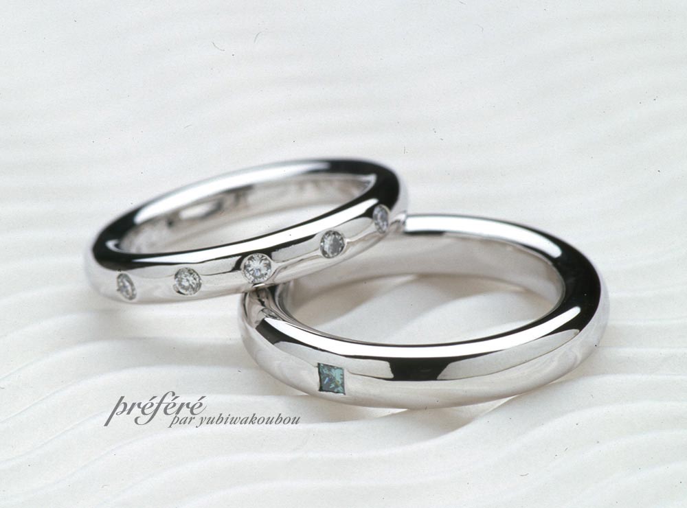 結婚指輪はシンプルデザインのオーダーメイド
