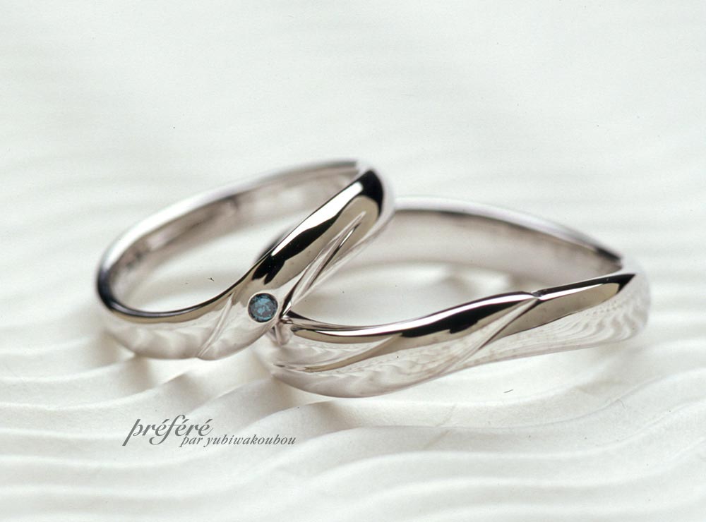 ひねりウデのオーダーメイド結婚指輪
