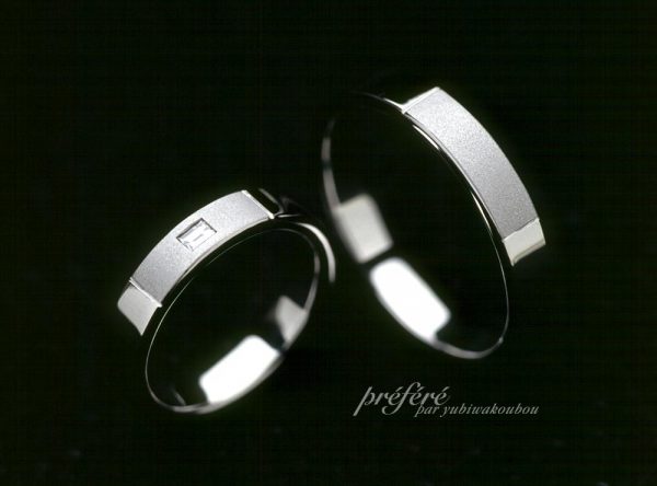 バケットダイヤの結婚指輪