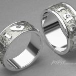 ハワイ語とハートモチーフを入れた結婚指輪のオーダー