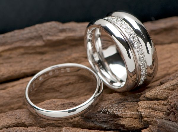 結婚指輪 幅広 セットリング