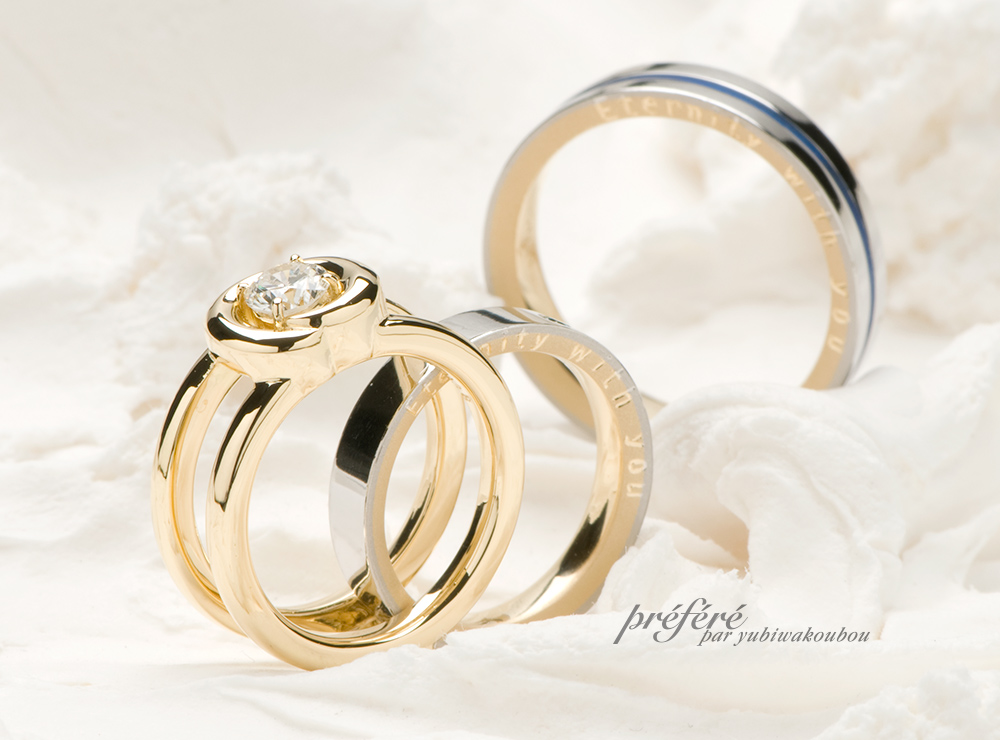 セットリング 結婚指輪＆婚約指輪
