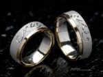 質感と素材使いのおしゃれな オーダーメイドの結婚指輪