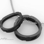 結婚指輪はブラックリングをペンダントと兼用でオーダーメイド