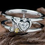 婚約指輪に結婚指輪をセットするセットリング