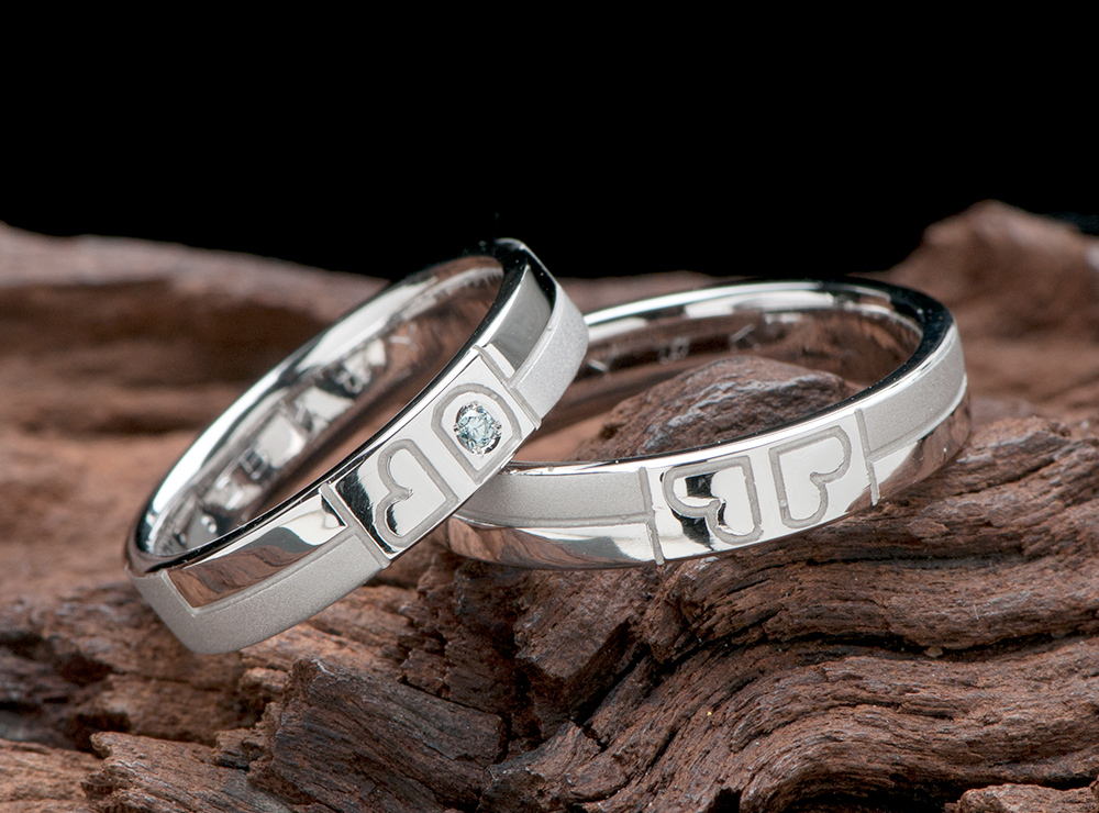 二人だけの幸せ四つ葉のクローバーマリッジリング（結婚指輪）をオーダーメイド