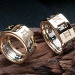 18金ゴールドとプラチナ素材をセットする結婚指輪のオーダーメイド