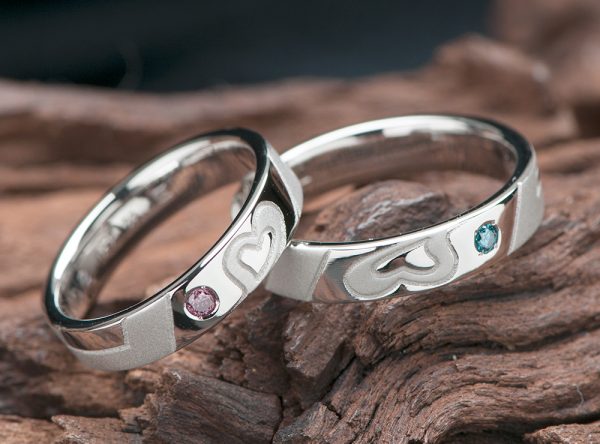 結婚指輪のオーダーはハートがいっぱいデザイン