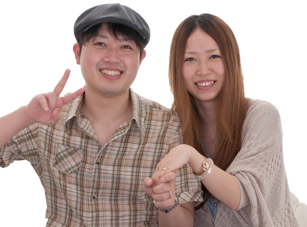 婚約指輪と結婚指輪をお作り頂いたお客様