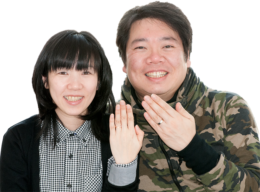 結婚指輪をお作り頂いたお客様