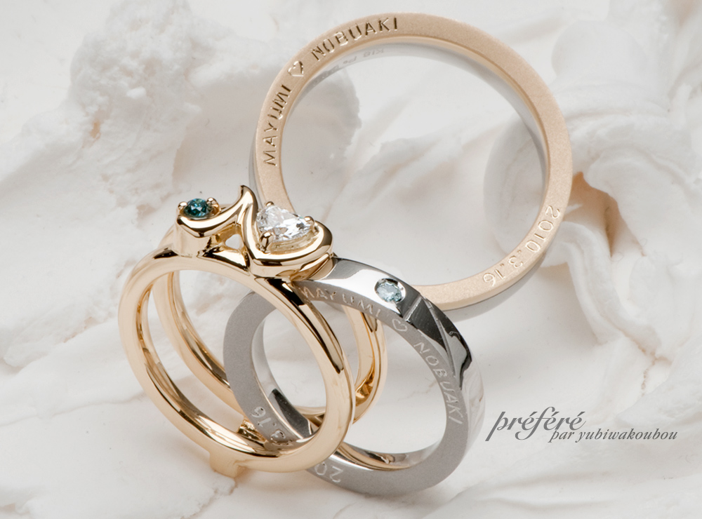 セットリング 婚約指輪＆結婚指輪