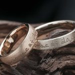 メッセージを入れた結婚指輪