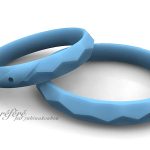 槌目デザインの結婚指輪のモデル型