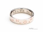 リング内側に漢字で名前を入れた結婚指輪