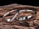 ダイヤモンドをグラデーションで入れた結婚指輪